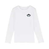Bio Langarm-Shirt für Kinder aus Baumwolle in Weiß