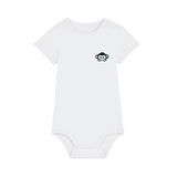 Bio Babybody Kurzarm aus Baumwolle in Weiß