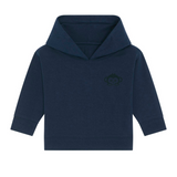 Bio Baby Hoodie aus Baumwolle in Navy Blau