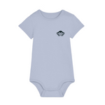 Bio Babybody Kurzarm aus Baumwolle in Hellblau