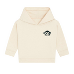 Bio Baby Hoodie aus Baumwolle in Creme