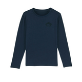 Bio Langarm-Shirt für Kinder aus Baumwolle in Navy Blau