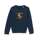 Bio Pullover für Kinder aus Baumwolle in Navy Blau