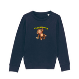 Bio Pullover für Kinder aus Baumwolle in Navy Blau