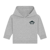 Bio Baby Hoodie aus Baumwolle in Grau
