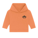 Bio Baby Hoodie aus Baumwolle in Orange
