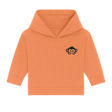 Bio Baby Hoodie aus Baumwolle in Orange