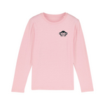 Bio Langarm-Shirt für Kinder aus Baumwolle in Pink