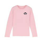 Bio Langarm-Shirt für Kinder aus Baumwolle in Pink