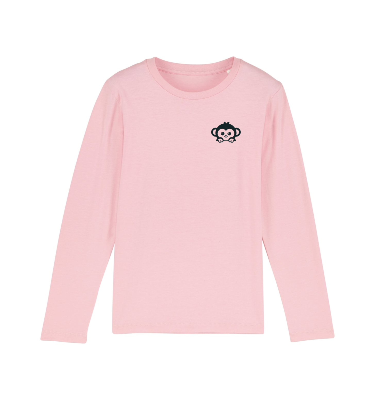 Bio Langarm-Shirt für Kinder aus Baumwolle in Pink