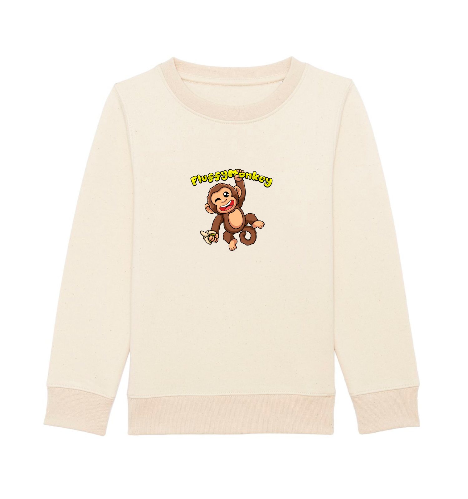 Bio Pullover für Kinder aus Baumwolle in Creme