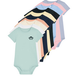 Bio Babybody Kurzarm aus Baumwolle in verschiedenen Farben