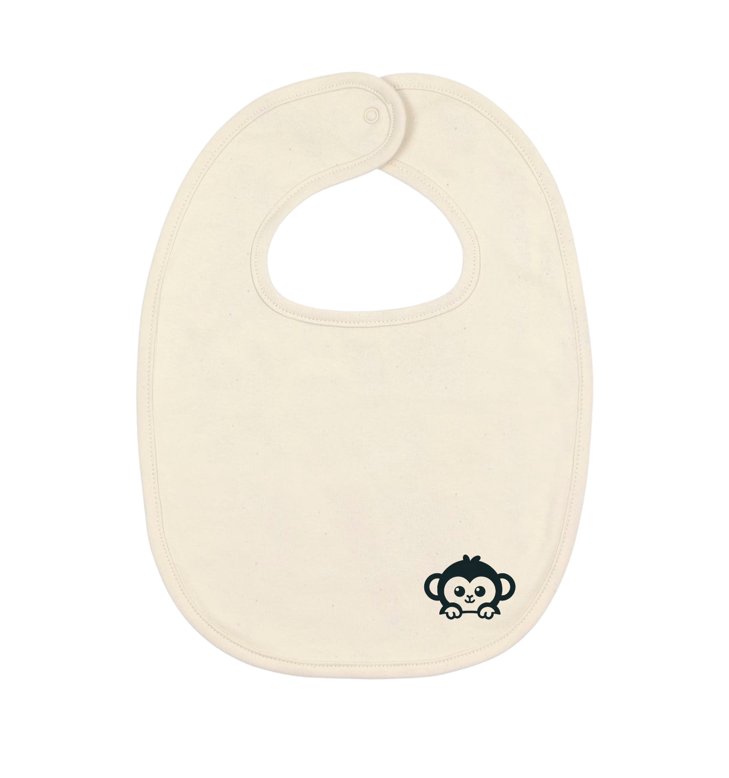 Bio Babylätzchen aus Baumwolle in Creme